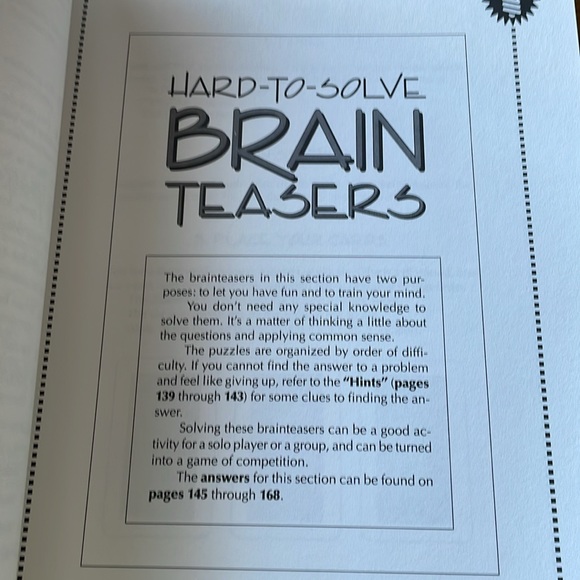 Giant Book of Challenging Thinking Puzzles & Giant Book of MENSA Mind Chsllenges - Picture 3 of 10